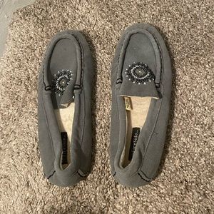 FireSide brand moccasin slippers, size 6